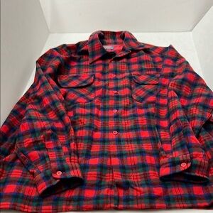 Pendleton Red and Black Checkered Men's Shirt